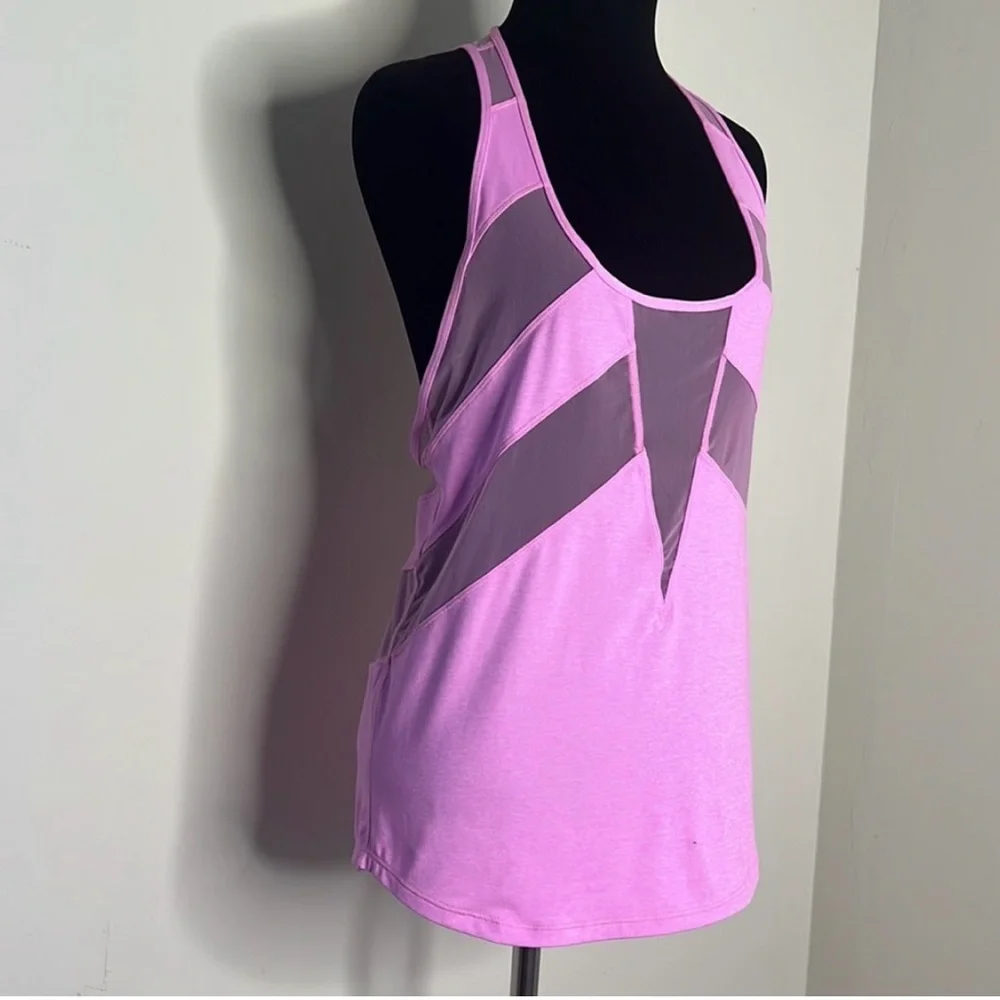 Lululemon tank If You're Lucky Heathered Vintage Pink / Raspberry Glo Light M‎
